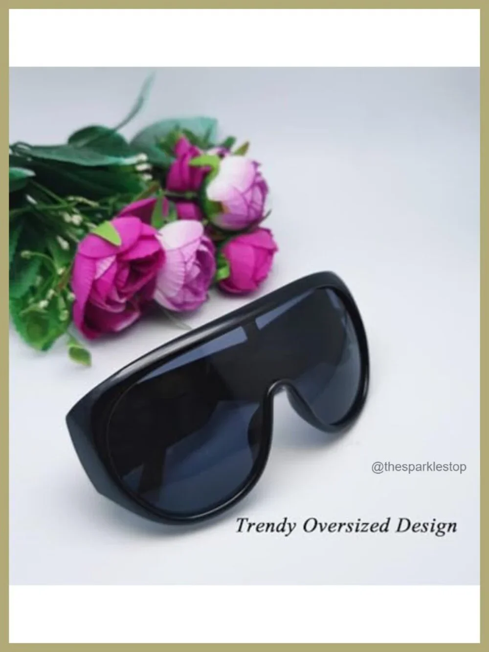 Oversized Chunky Wrap Around Sunglasses for Women UV400 Large Shield Shades